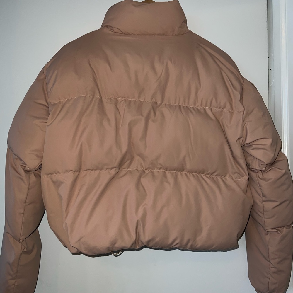 Fabletics Wander Cropped Puffer In Desert - Picture 7 of 8